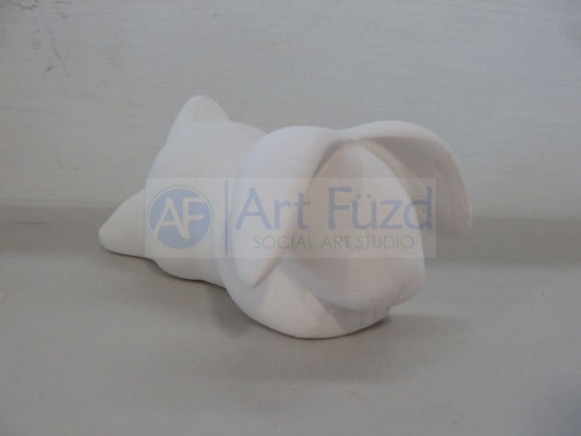 Small Sleeping Floppy Ears Bunny Figurine ~ 4 x 2.25 x 1.75