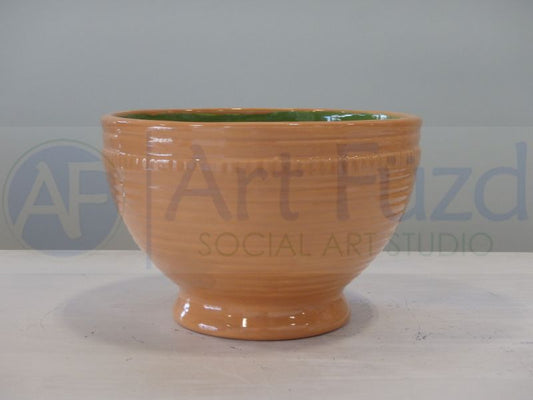 Footed Dresden Bowl ~ 5.75 x 3.75