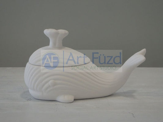 Textured Whale Box ~ 6 x 3 x 3.5