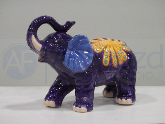 Baroque Elephant Figurine ~ 9 x 4.5 x 6.75