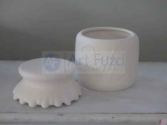 Sweet Honey Jar with Lid ~ 5.75 in. dia. x 7.25 in. high