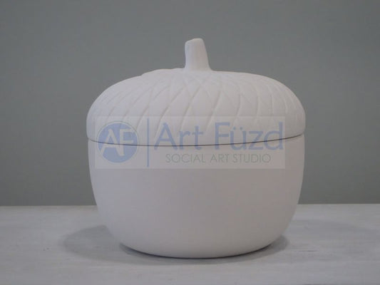 Large Acorn Jar with Lid ~ 6.5 in. dia. x 6 in. high
