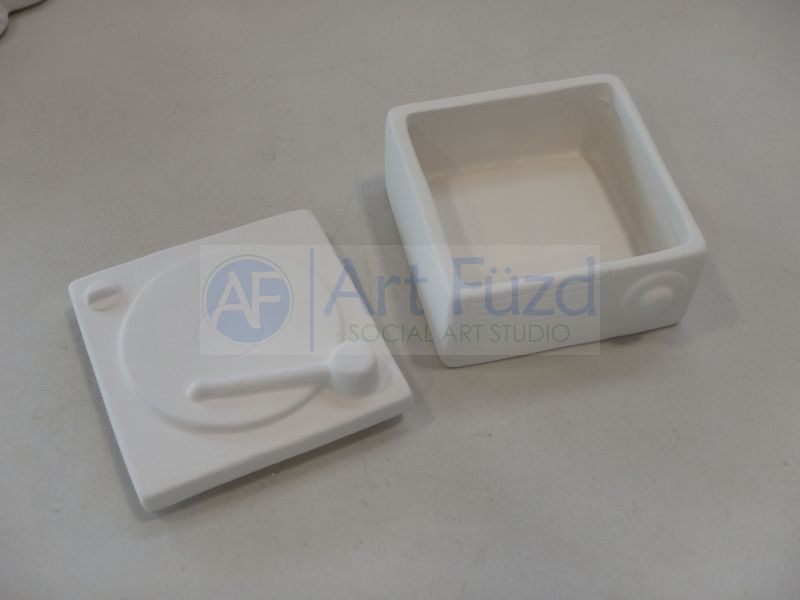 Retro-Schallplatten-Plattenspielerbox ~ 4 x 4 x 2,75