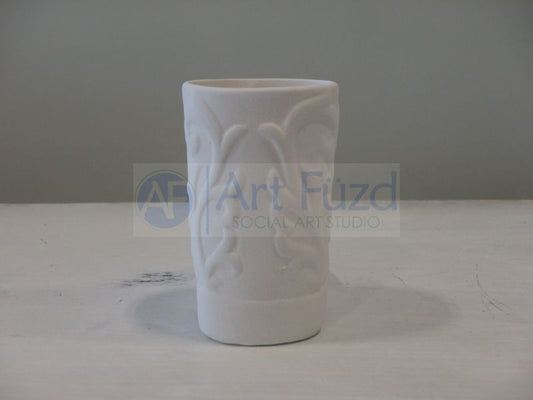 Floral Boot Vase or Cup (4 oz.) ~ 3.25 x 1.75 x 3