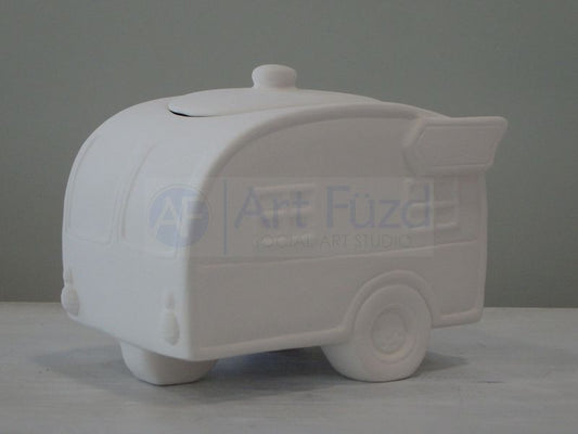 Retro Camper Jar or Box ~ 7 x 4.75 x 5.5