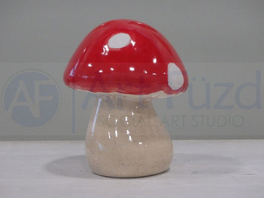 Garden Mushroom Figurine ~ 4.75 x 6