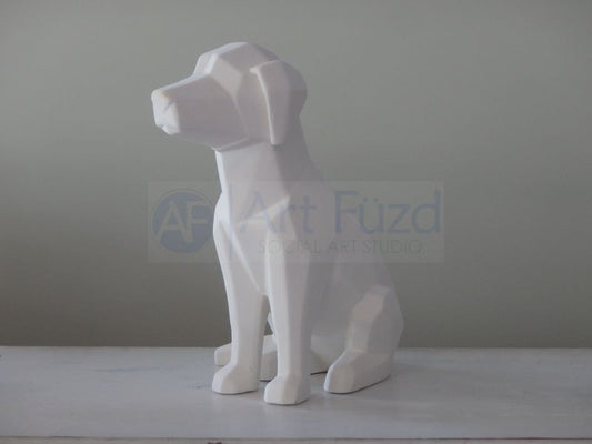 Faceted Dog Figurine ~ 5.75 x 9.5 x 9.5