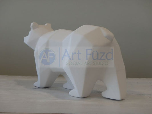 Faceted Bear Figurine ~ 9.75 x 3.75 x 5.25