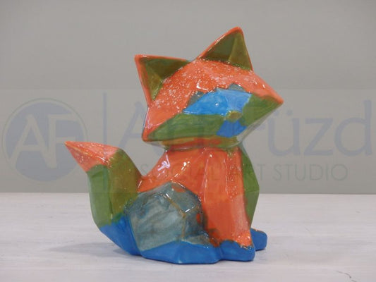 Fox Facet-ini Figurine ~ 4.5 x 2.75 x 4.75