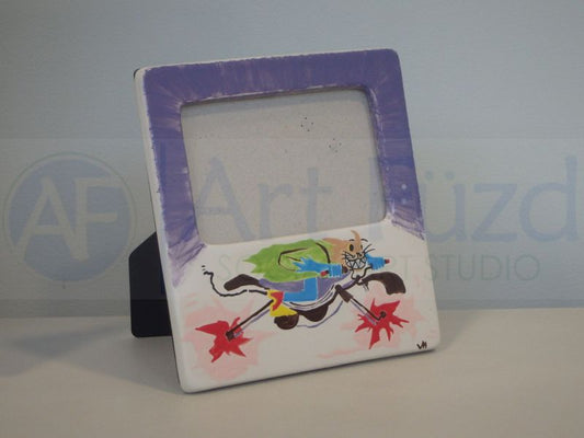 Vertical Message Frame for 4 x 6 photo, includes Glass and Easel ~ 7.5 x 8