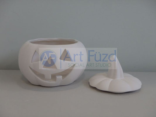 Jack-O-Lantern mediano con tapa ~ 5,5 x 5,5