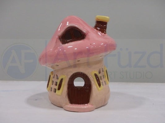 Mushroom House Lantern ~ 5 x 6