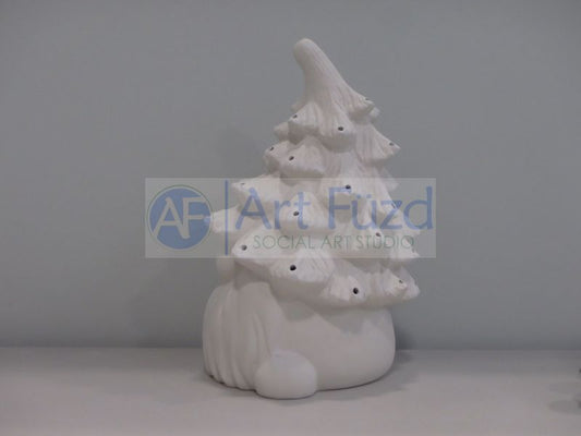 Christmas Tree Gnome Light-Up Figurine, includes Light Kit ~ 8.25 x 13.5