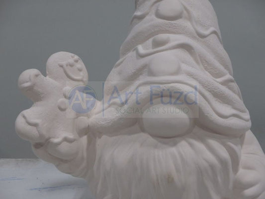 Large Gingerbread Gnome Figurine ~ 8.5 x 11.25