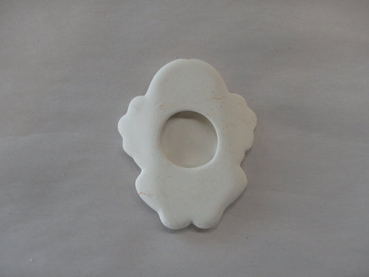 Large Textured Angel Girl Bisquie ~ 3.25 x 2.5 x 0.5