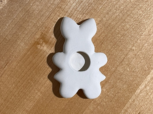 Medium Textured Girl Bunny Bisquie ~ 2 x 0.25 x 3.25