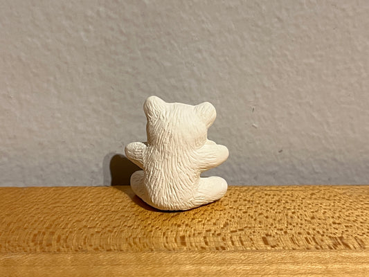 xxx-CLEARANCE - Miniature Sitting Teddy Bear wearing Bow ~ 1 x 0.5 x 1