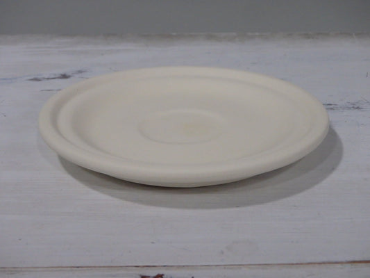 xxx-Round Plain Teacup Saucer (NO CUP) ~ 5.75 x 5.75 x 0.75
