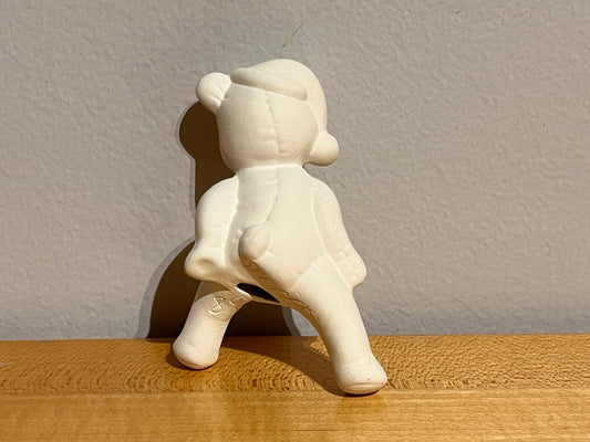 Small Softee Teddy Bear with Legs Apart Figurine ~ 3 x 2 x 4