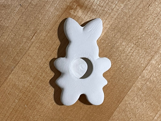 Small Textured Girl Bunny Bisquie ~ 1.75 x 0.25 x 3