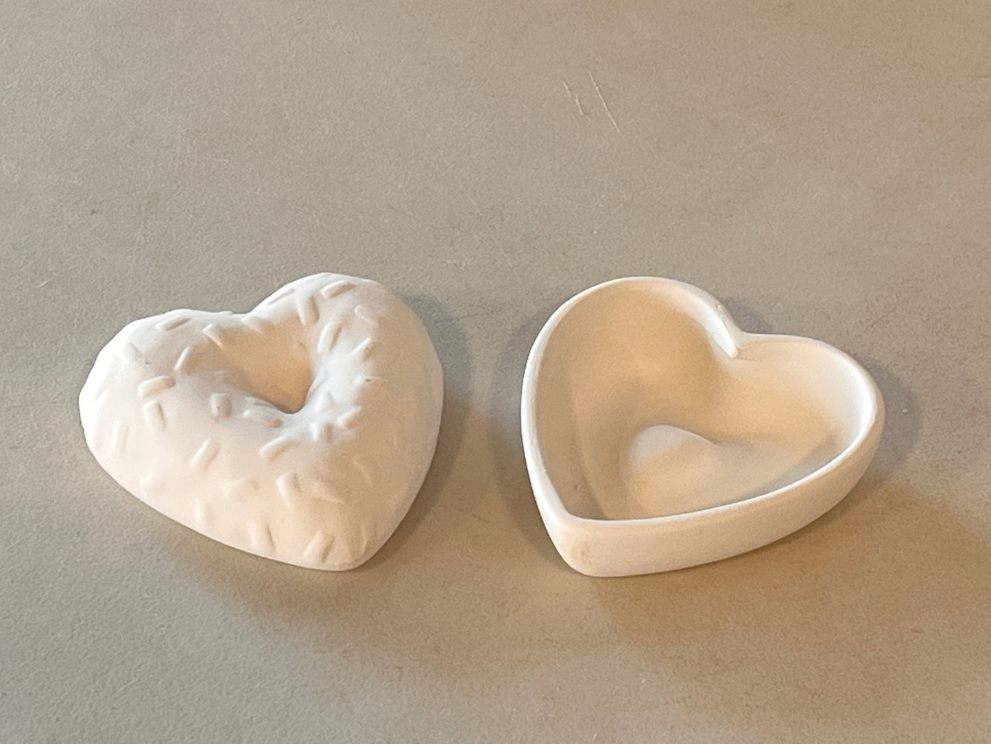 Donut Heart Box ~ 3.75 x 3.75 x 2.25 in. high