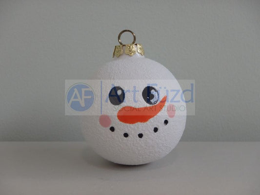 Snowman Small Round Holiday Ornament (6 Designs) ~ 2 x 2