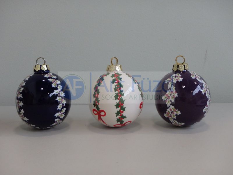 Small Round Holiday Ornament (6 Designs) ~ 2 x 2
