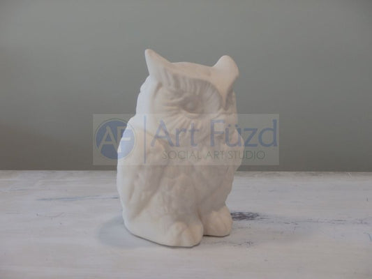 Kleine detaillierte Eulenfigur ~ 3,5 x 3 x 4,5