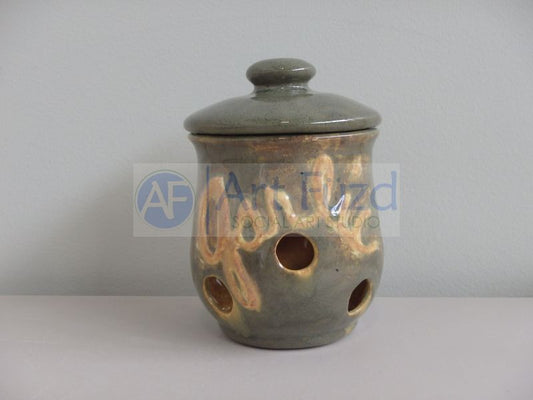 Garlic Holder with Lid ~ 4 x 4 x 5
