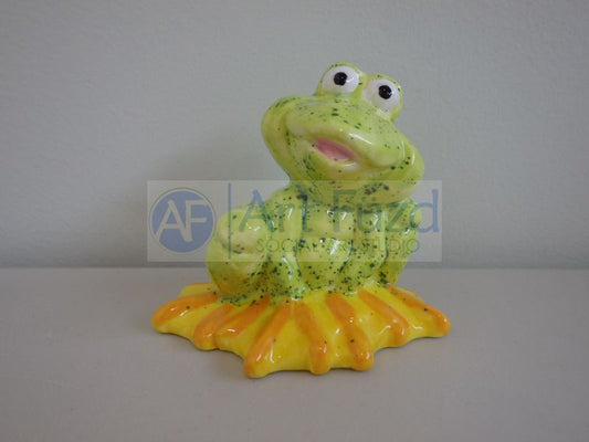 Small Sitting Frog Figurine ~ 3.25 x 2.5 x 2.75