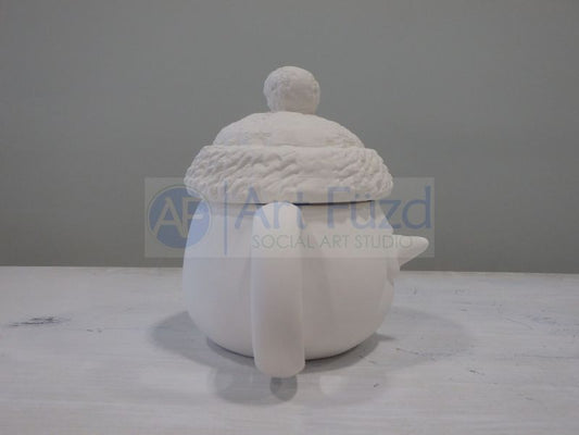 Snuggles the Snowman Mug with Lid ~ 6 in. high