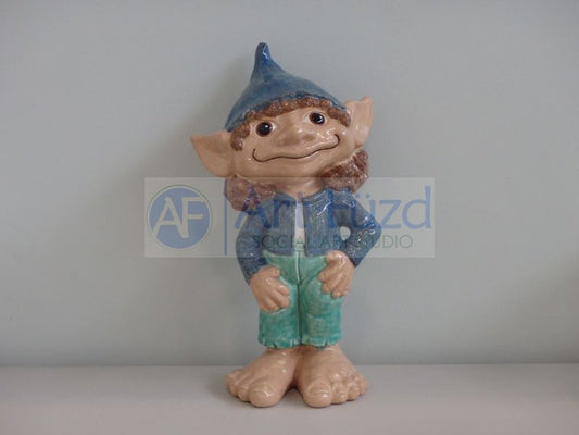 Large Standing Boy Pixie Figurine ~ 7 x 5 x 12.5