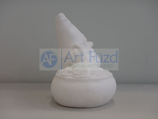 Large Gnome with Pot of Gold Figurine ~ 11.5 x 6 x 7.75