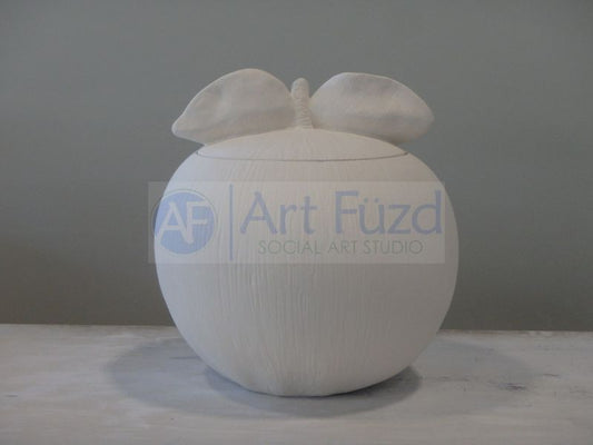 Large Apple Cookie Jar or Canister with Lid ~ 9 in. dia. x 9 in. high