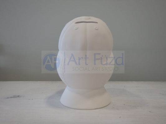 Baseball with Baseball Cap Bank, includes Stopper ~ 5.5 in. high