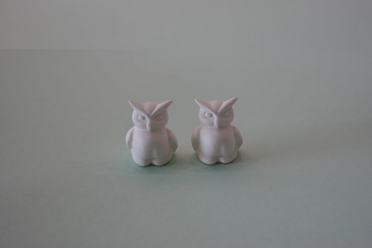 BUNDLE: 2 standing plump owls
