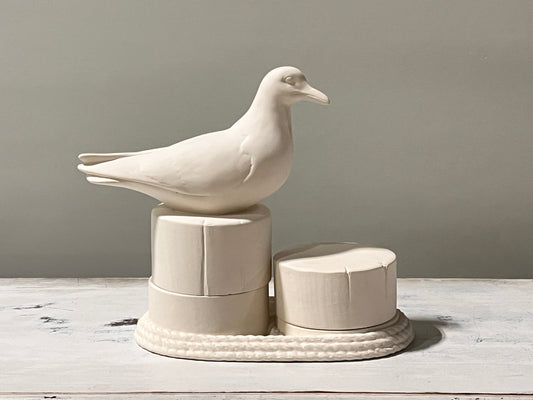 xxx-Perched Bird Serving Containers Set with Rope Edge (3 PCS) ~ approx. 10 x 4 x 9