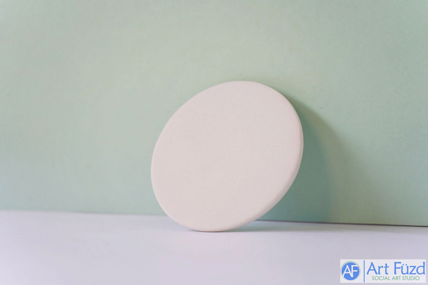 Emoji-Untersetzer im Design „Offene Augen“ ~ 3,5 Zoll Durchmesser.