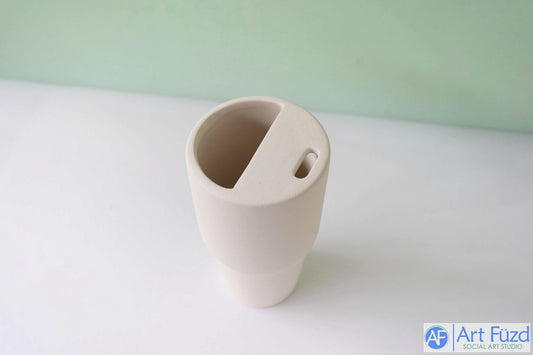 Reisebecher für unterwegs (offener oberer Bereich) (16 oz.) ~ 3,5 Zoll Durchmesser x 6,25 Zoll Höhe