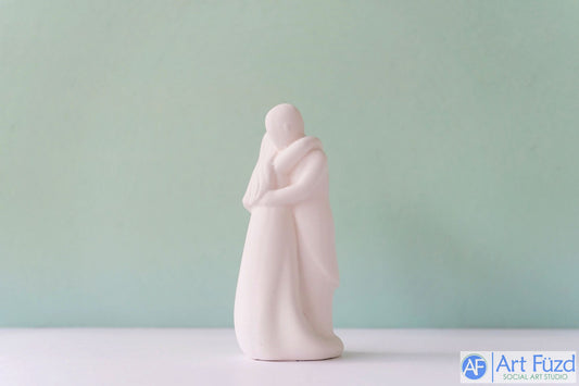 Dancing Couple or Bride and Groom Figurine ~ 2.25 in. dia. x 5 in. tall