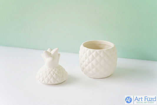 Small Pineapple Box ~ 3 in. dia. x 4.75 in. high