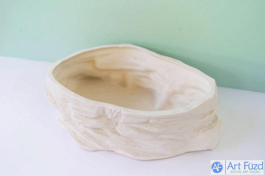 Large Rock Basin Figurine ~ 12 x 7.75 x 3.25