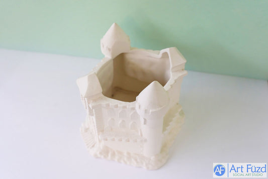 Large Two Sided Sand Castle with Escher Style Angled Steps ~ 7.75 x 7.5 x 6.75