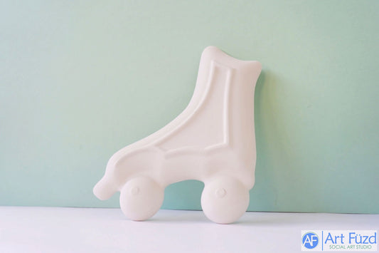 Let's Roll Rollerskate Plate ~ 5.75 x 7.5 x 0.75
