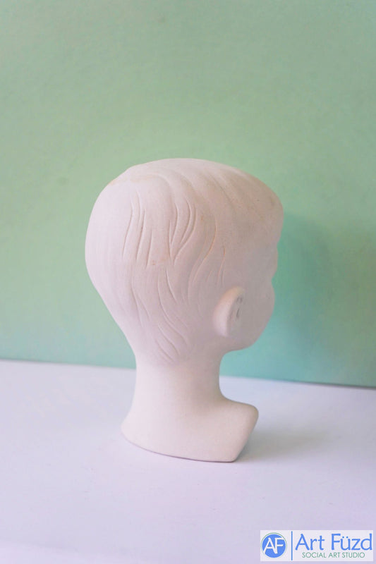 Busto grande de niño pequeño con cara y cabeza ~ 4,5 x 5 x 7,25