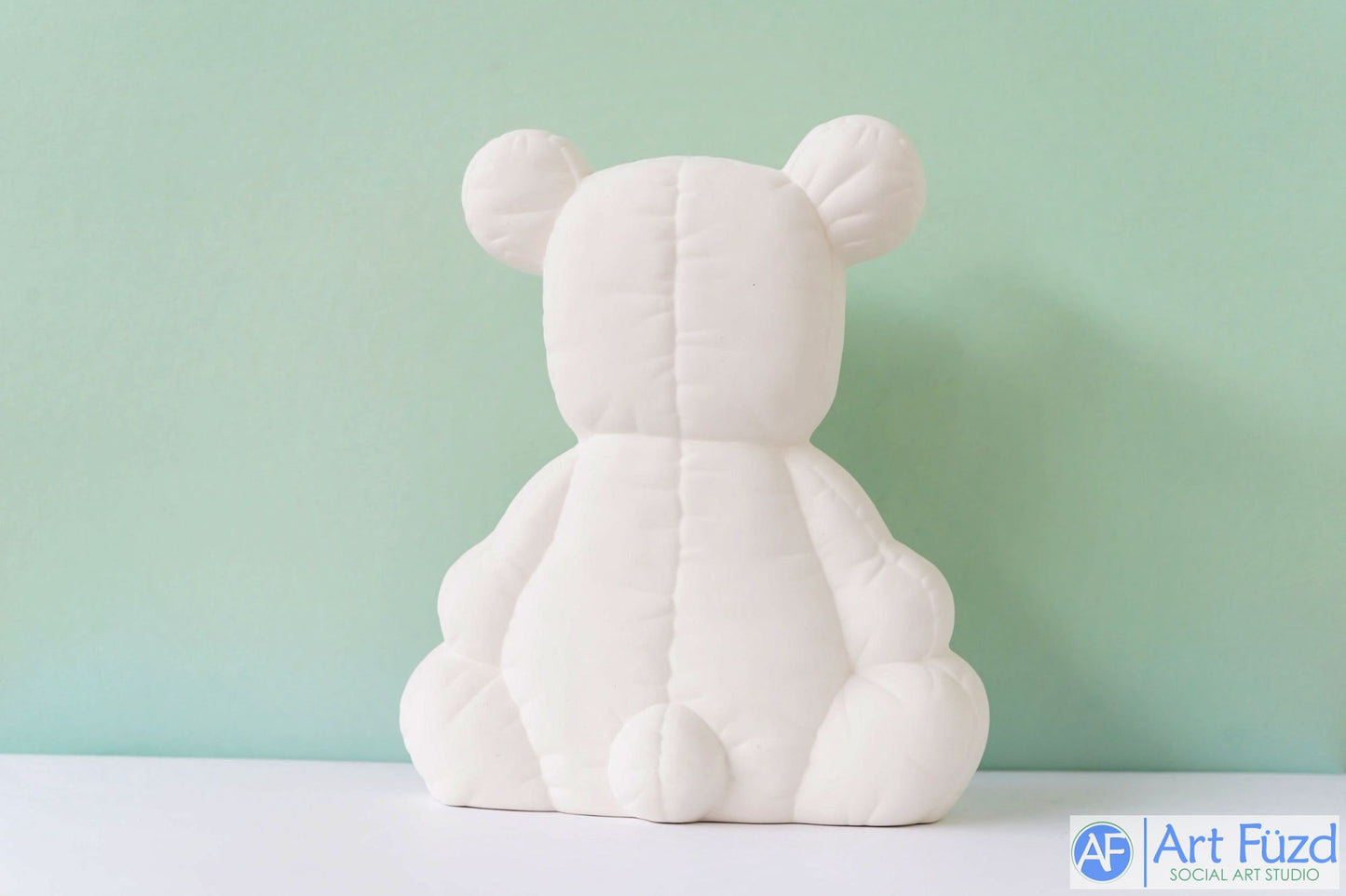 Oso de peluche grande suave con agujero para foto ~ 8,5 x 4,25 x 9,5