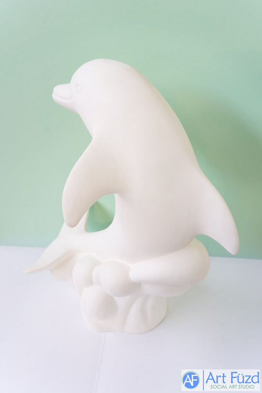 *Extra große klassische Delfinfigur ~ 18 x 13 x 21