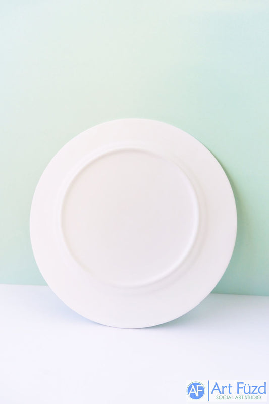 Large Round "Merry Christmas" with Christmas Lights Serving Platter ~ 13 in. dia.