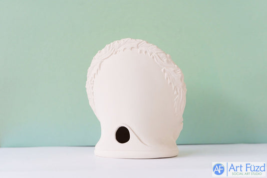 Large Round Christmas Wreath Light-Up with Churches ~ 6.75 x 3.75 x 7