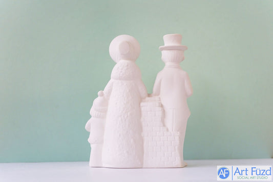 Villancicos vintage de gran tamaño para una familia de cuatro personas con cancioneros (7 x 2,75 x 8,5)